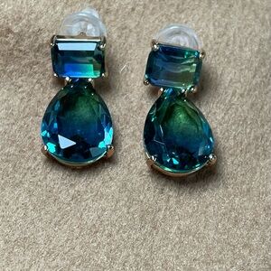Beautiful blue and green earrings